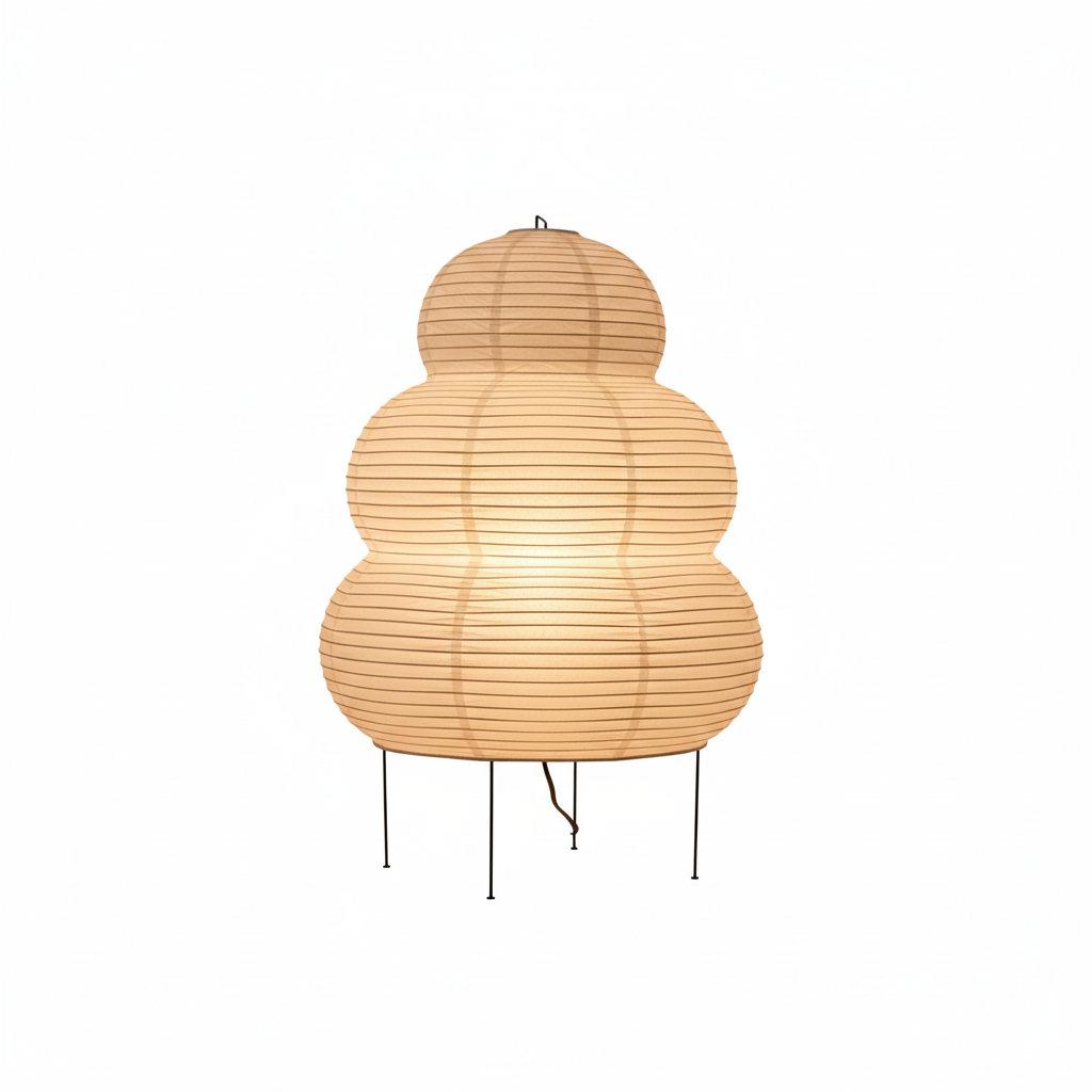 Rustic Paper Shade Table Lamp - ModishWorld