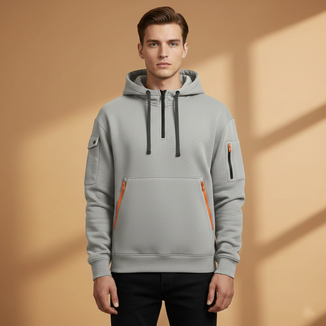 Men's Zip Up Hoodie with Pockets
