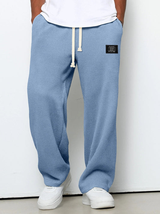 Comfortable Men's Relaxed Fit Trousers with Elastic Waist - Modish World