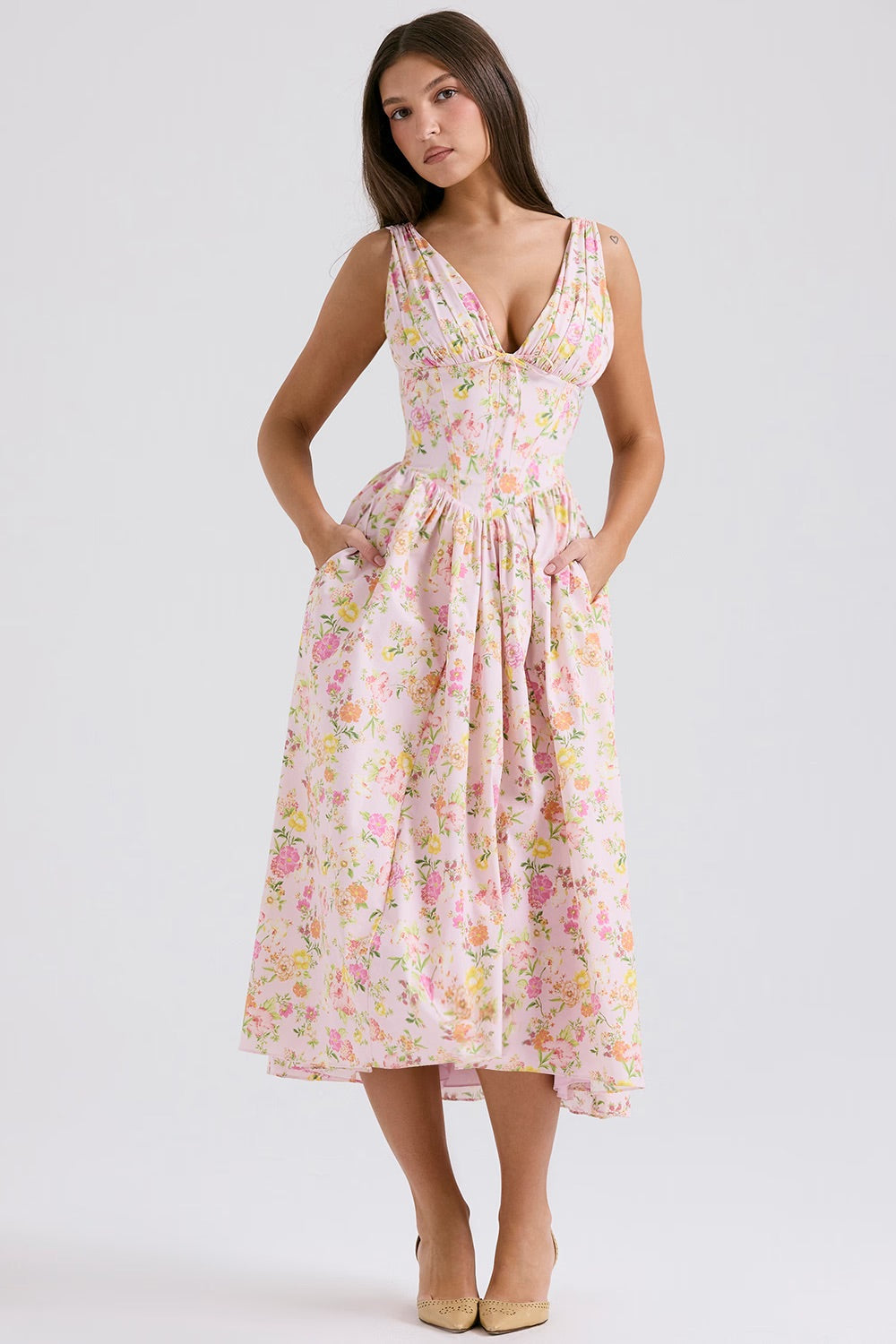 Beautiful Floral Summer Dress for Women