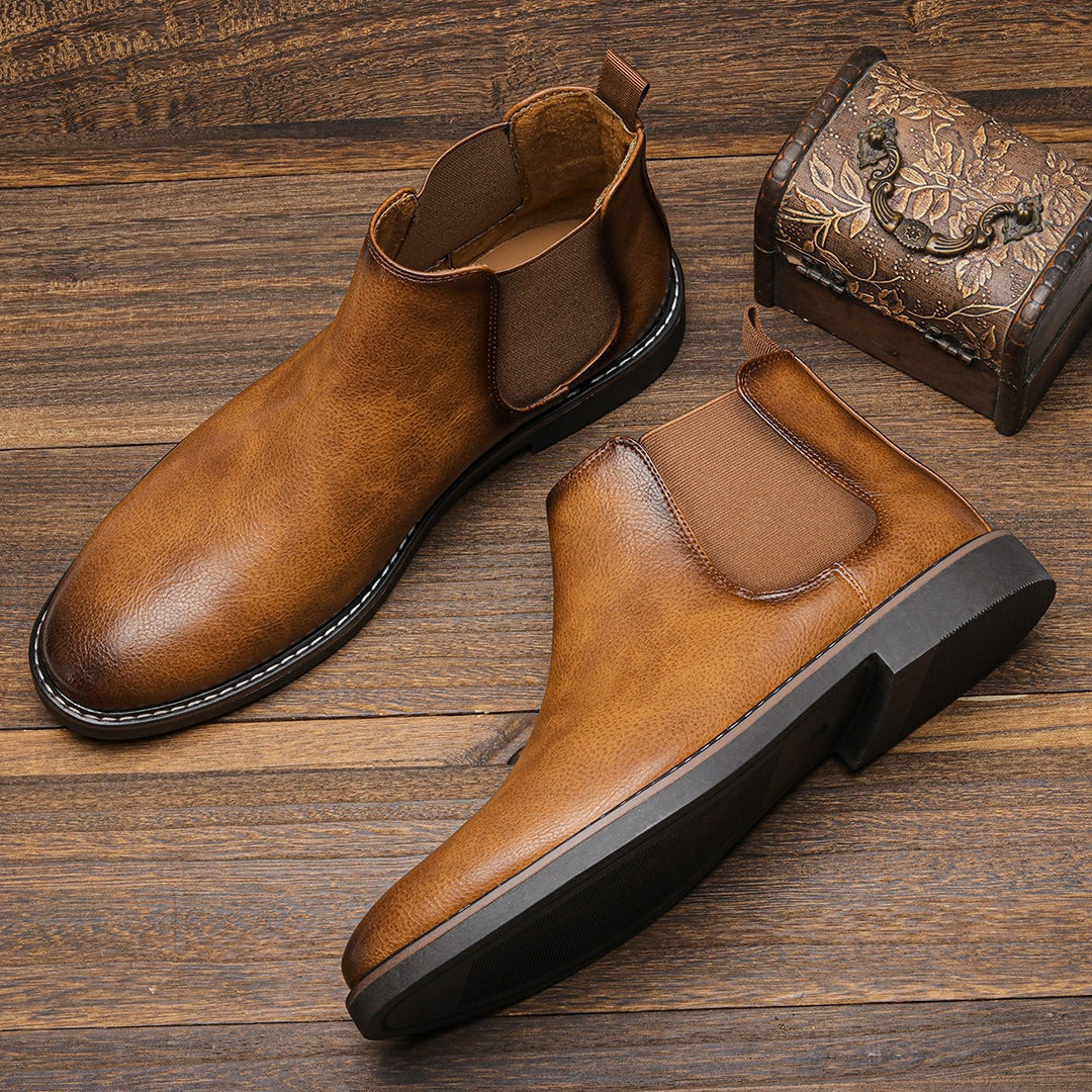 Men's Elastic Side Ankle Boots