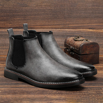 Men's Elastic Side Ankle Boots