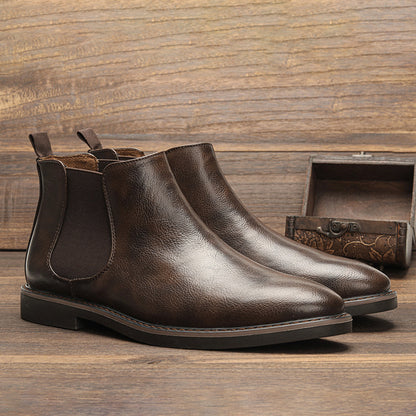 Men's Elastic Side Ankle Boots