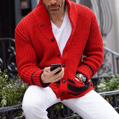 Men's Open Front Cardigan Sweater