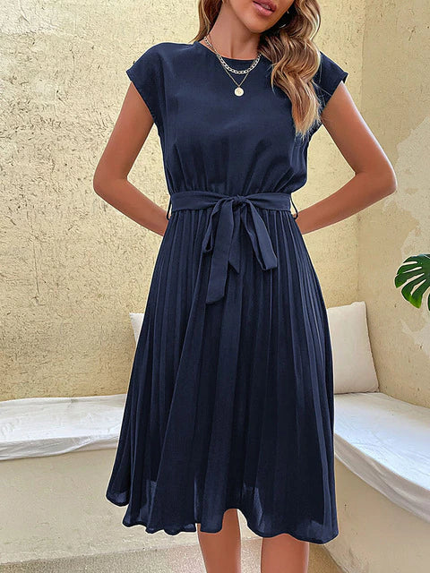 Cora | Casual Cap Sleeve Midi Summer Dress for Women