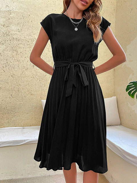 Cora | Casual Cap Sleeve Midi Summer Dress for Women