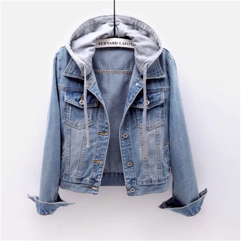 Women's Slim Fit Blue Jeans Jacket - Classic Summer Style