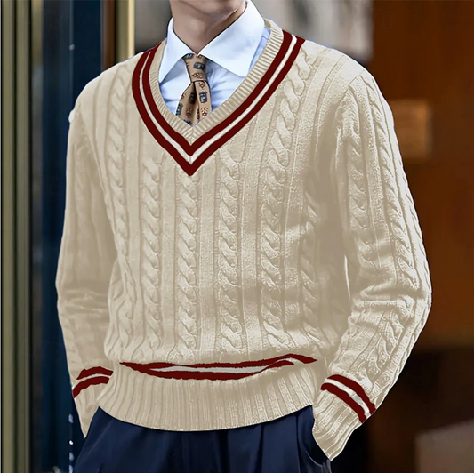 Classic Men's V Neck Pullover Sweater - Modish World