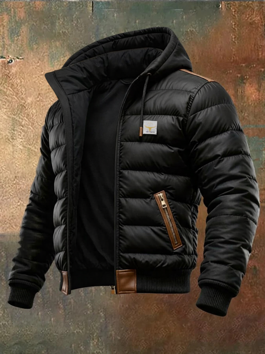Classic Black Quilted Winter Jacket - Modish World