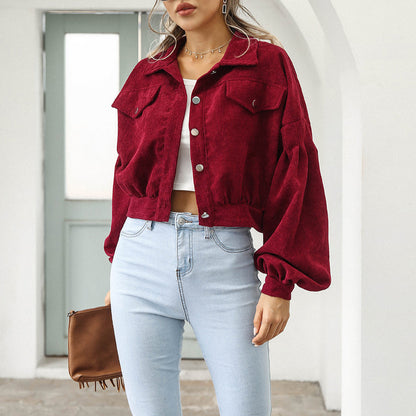 Relaxed Fit Distressed Denim Women's Jacket