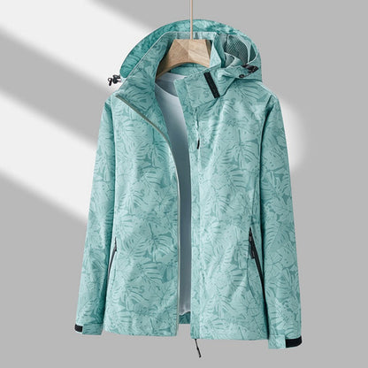 Rainproof Ladies Hooded Waterproof Coat