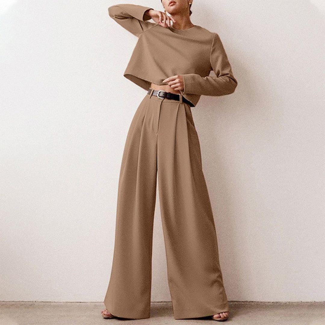 Karina - Chic 2-Piece Wide Leg Pants Set