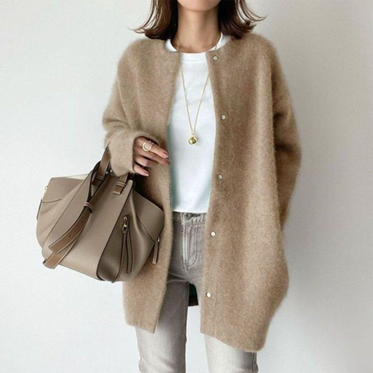 Stylish Cardigan with Comfortable Button Fastening
 - ModishWorld