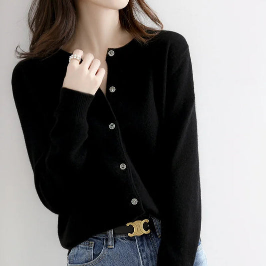Women's Cozy Cashmere Open Front Cardigan - ModishWorld