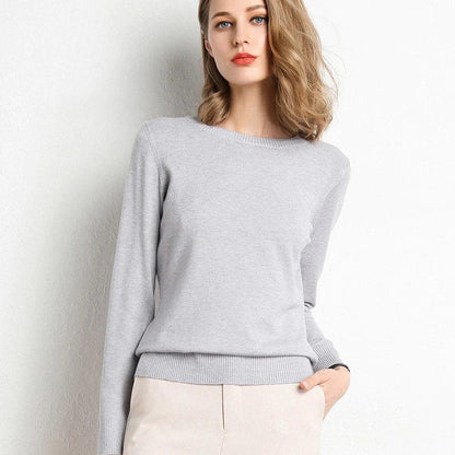 Women's Soft Crew Neck Cashmere Sweater
