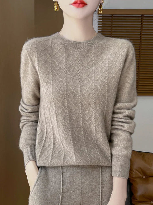 Women's Cozy Cable Knit Sweater - Modish World