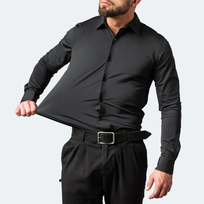 Slim Fit Men's Stretch Dress Shirt - ModishWorld