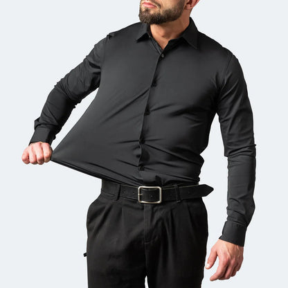 Slim Fit Men's Stretch Dress Shirt - ModishWorld