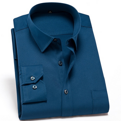 Slim Fit Men's Stretch Dress Shirt
