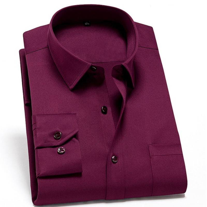 Slim Fit Men's Stretch Dress Shirt