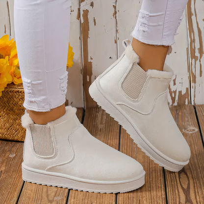 Zoe | Soft Fuzzy Insulated Snow Boots - ModishWorld