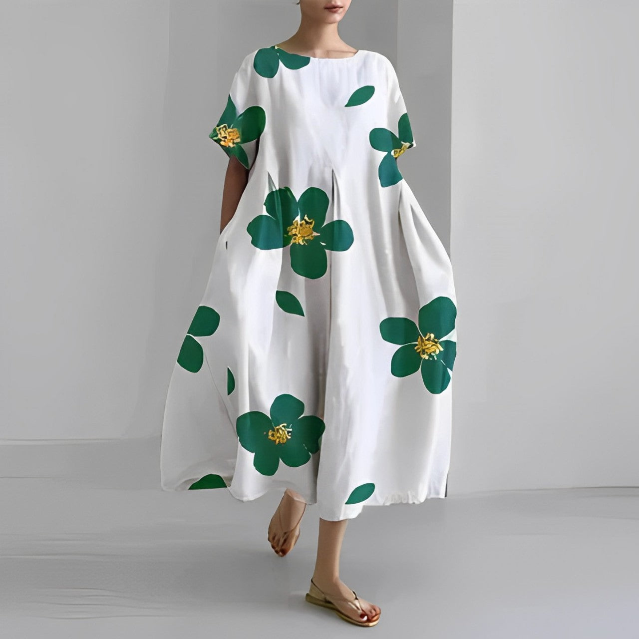 Fashionable Casual Floral Women's Maxi Dress