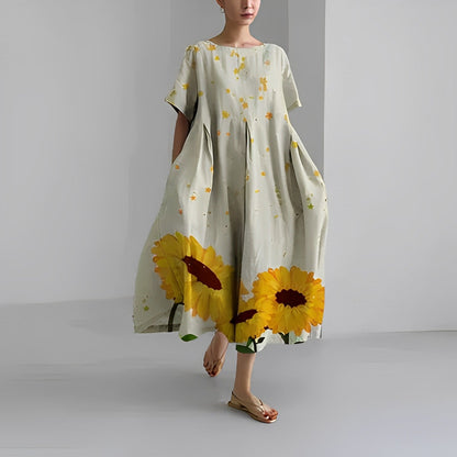 Fashionable Casual Floral Women's Maxi Dress