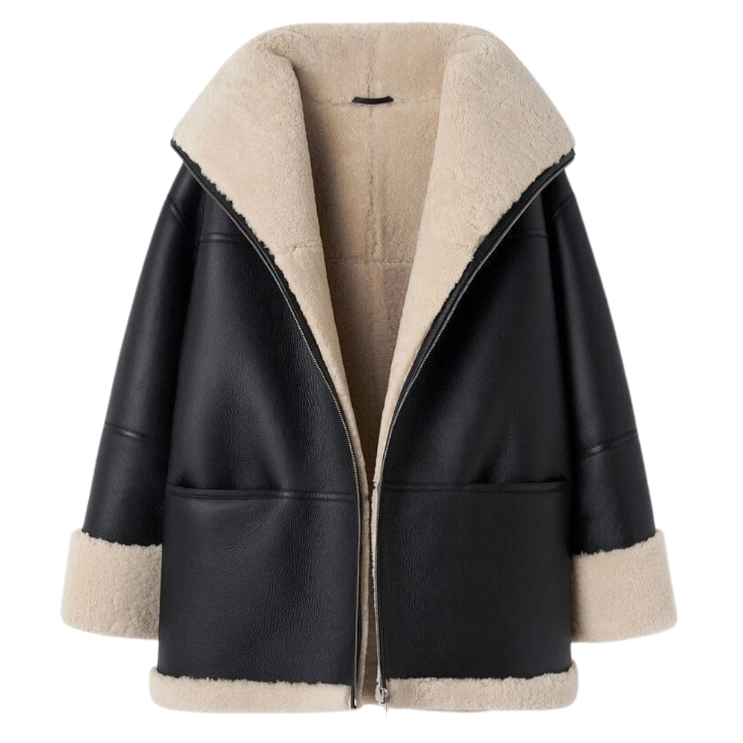 Luxurious Faux Fur Pilot Jacket for Ladies - ModishWorld