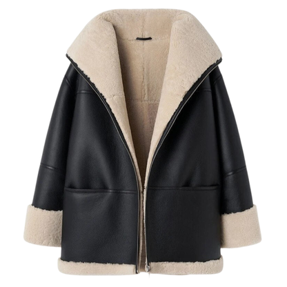 Luxurious Faux Fur Pilot Jacket for Ladies - ModishWorld