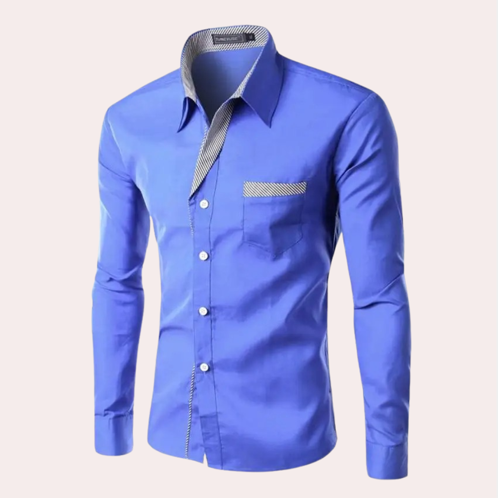 Classic Fit Mens Button Down Long Sleeve Shirt
