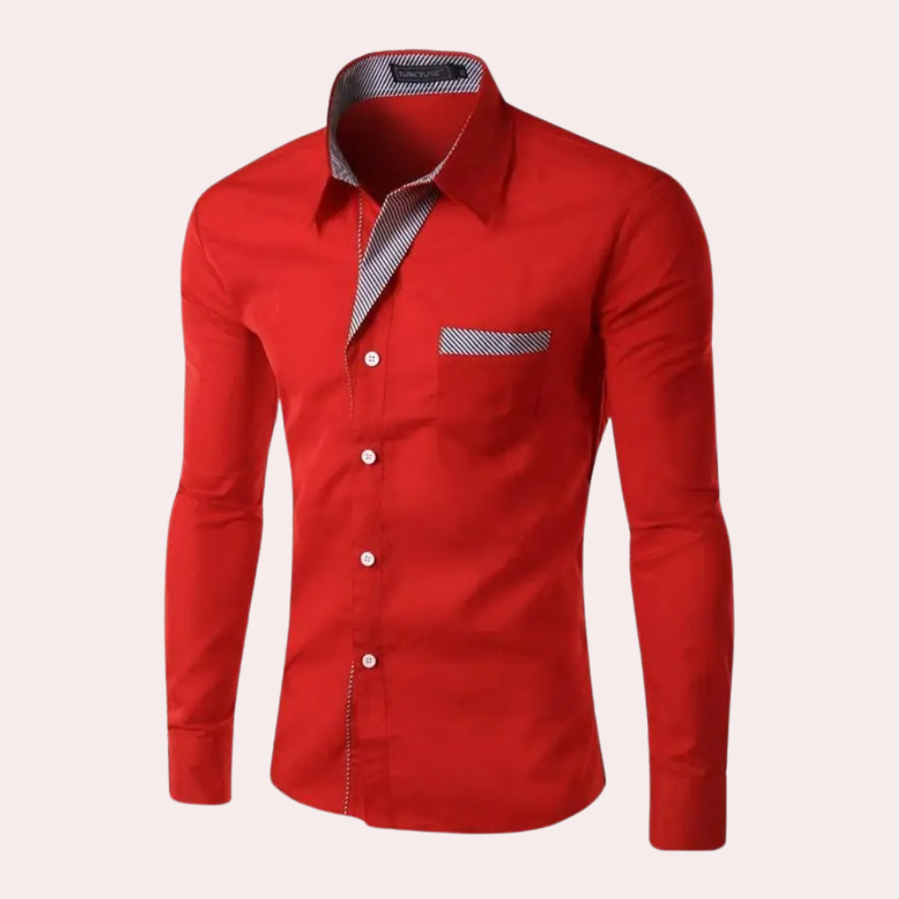Classic Fit Mens Button Down Long Sleeve Shirt