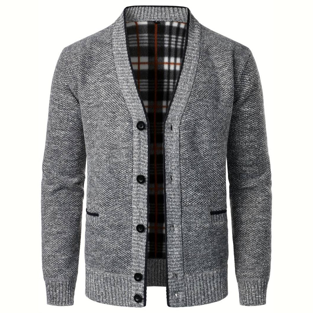Men's Grey Crew Neck Sweater Vest - ModishWorld