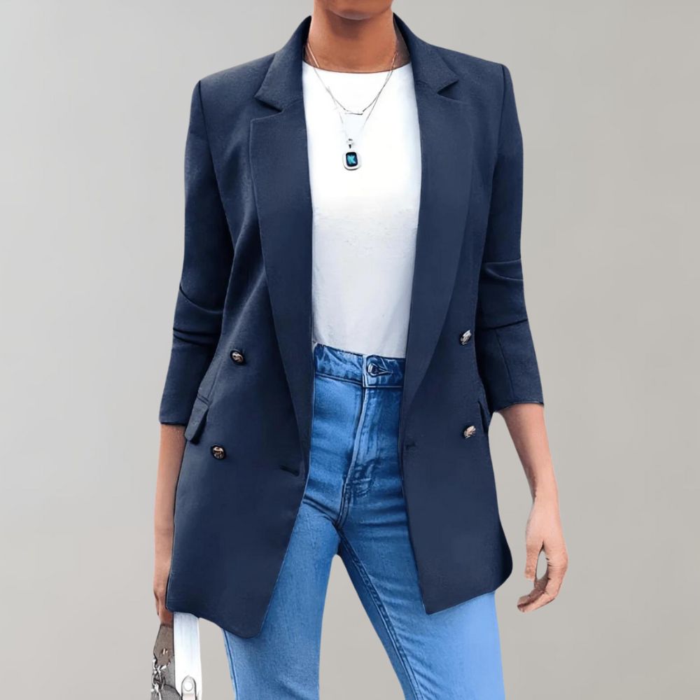 Classic Fit Women's Blazer Coat - ModishWorld