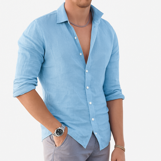 Comfortable Mens Linen Casual Shirt - ModishWorld