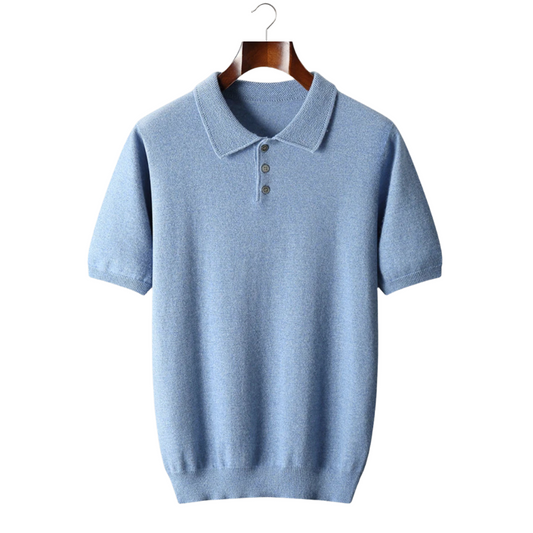 Classic Fit Ribbed Polo Shirt for Men - ModishWorld