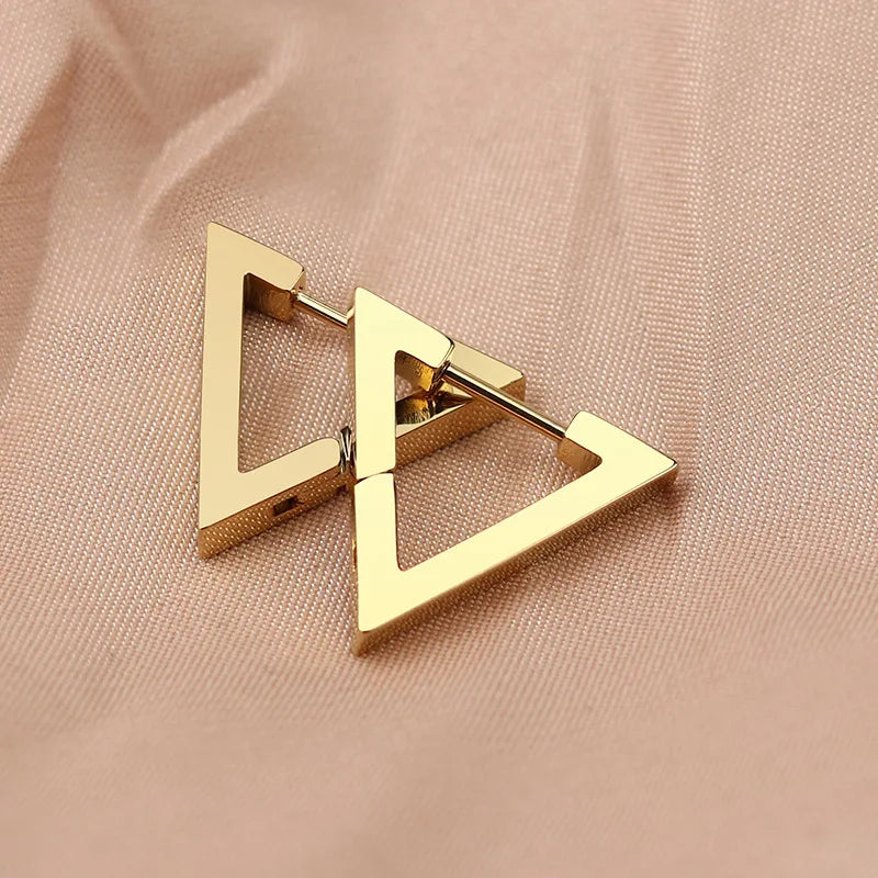 Gold, Silver, & Black Geometric Earring Set
 - ModishWorld