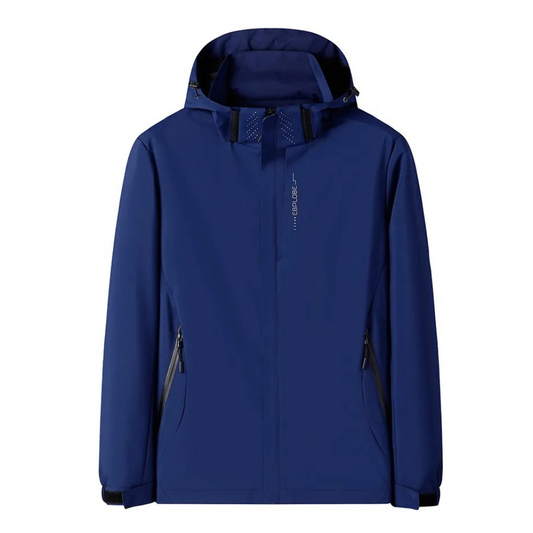 Waterproof Navy Hooded Jacket for Men - ModishWorld