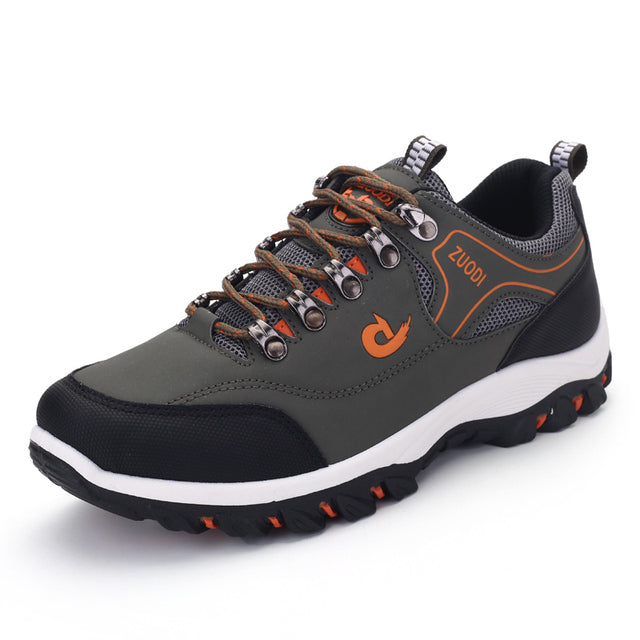 Men's Running Shoes - Grippy Sole with Colorful Details