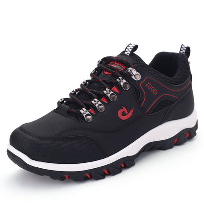 Men's Running Shoes - Grippy Sole with Colorful Details