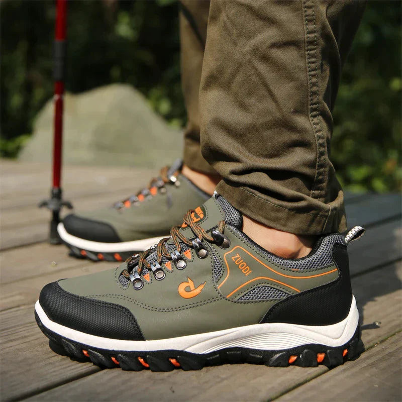 Men's Running Shoes - Grippy Sole with Colorful Details - ModishWorld