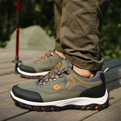 Men's Running Shoes - Grippy Sole with Colorful Details - ModishWorld