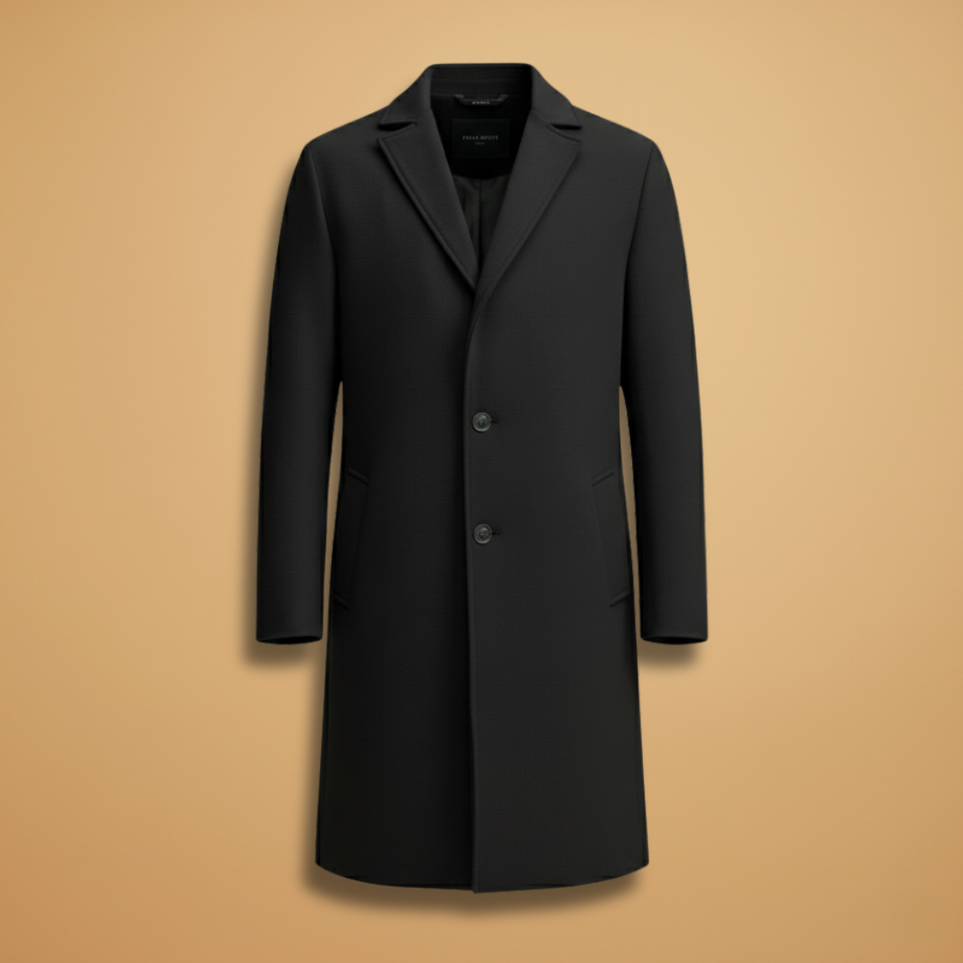 Classic Men's Overcoat with Side Pockets - Modish World