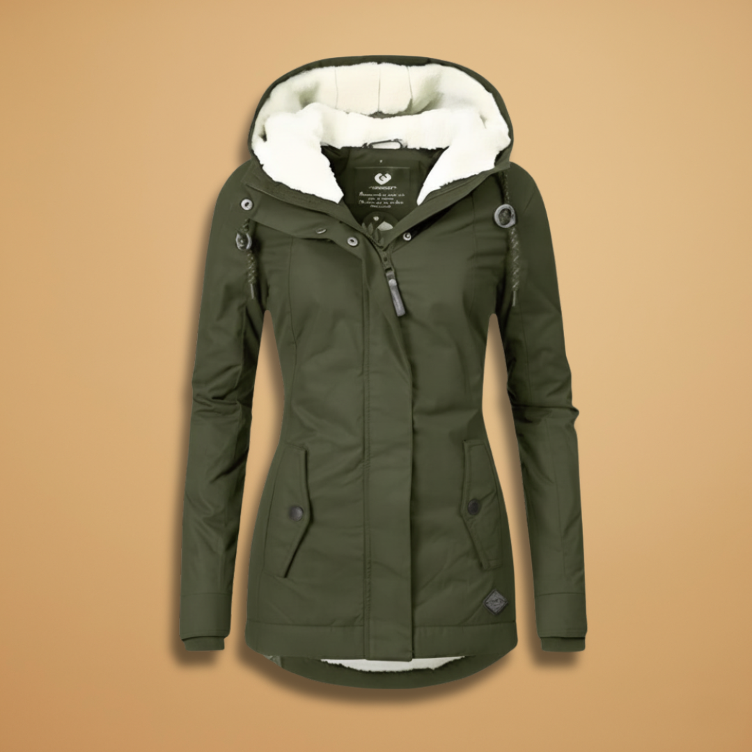 Ladies Waterproof Parka Jacket with Zip - Modish World
