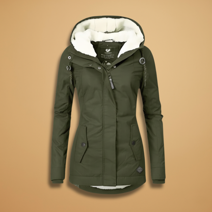 Ladies Waterproof Parka Jacket with Zip - Modish World