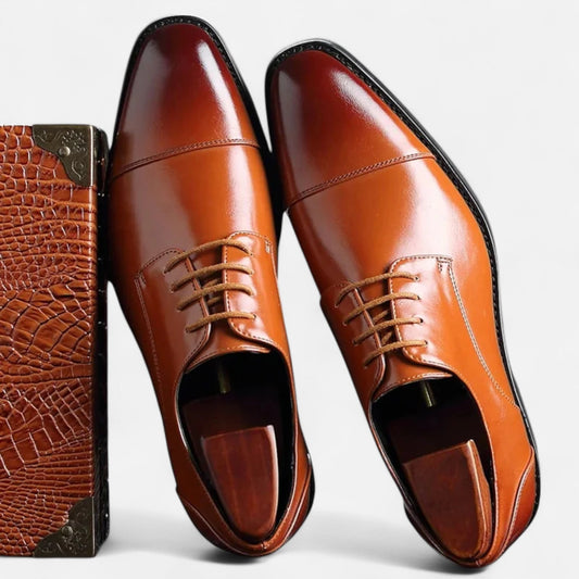 Classic Men's Leather Oxford Shoes - Modish World