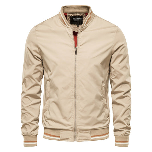 Vintage Mens Leather Bomber Jacket - ModishWorld