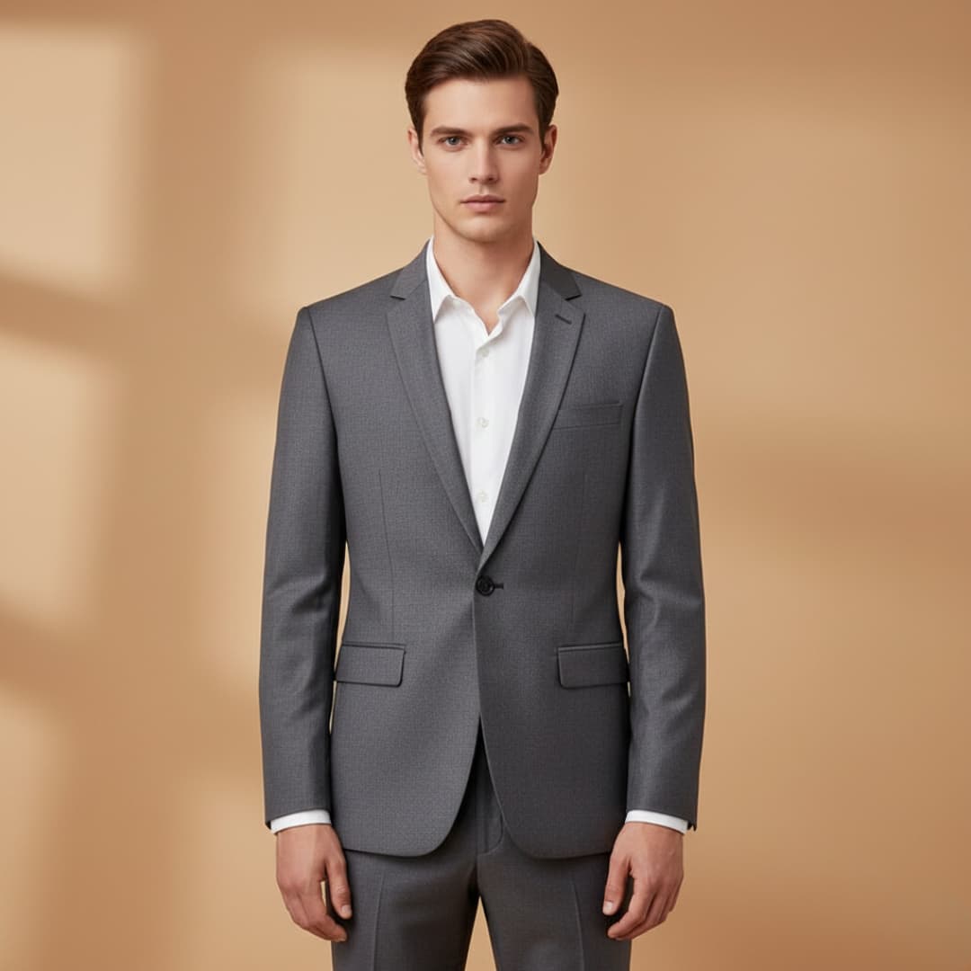 Slim Fit One Button Men's Blazer