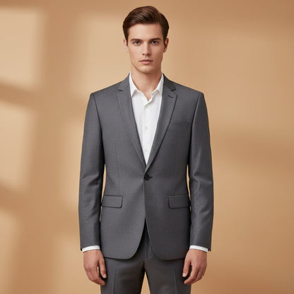 Slim Fit One Button Men's Blazer