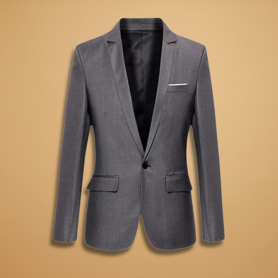 Slim Fit One Button Men's Blazer - Modish World