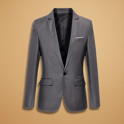 Slim Fit One Button Men's Blazer - Modish World